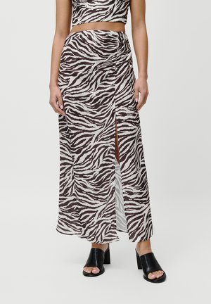 MANJA - A-line skjørt - brown,creme