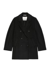 Marc O'Polo LAPEL COLLAR WELT POCKETS - Klassischer Mantel - black