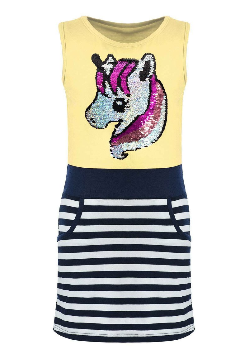 Kinder Freizeitkleider | KMISSO MIT WENDEPAILLETTEN Jerseykleid yellow/gelb - VV81156 Kinder Freizeitkleider | KMISSO MIT WENDEPAILLETTEN Jerseykleid yellow/gelb - VV81156