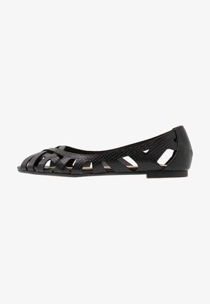 HARLO - Peeptoe ballet pumps - black