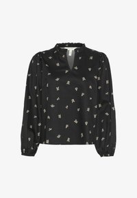 Selected, black bouquet print