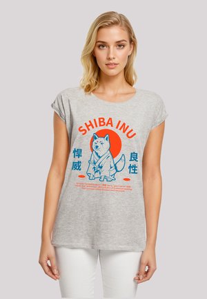 Print T-shirt - heather grey