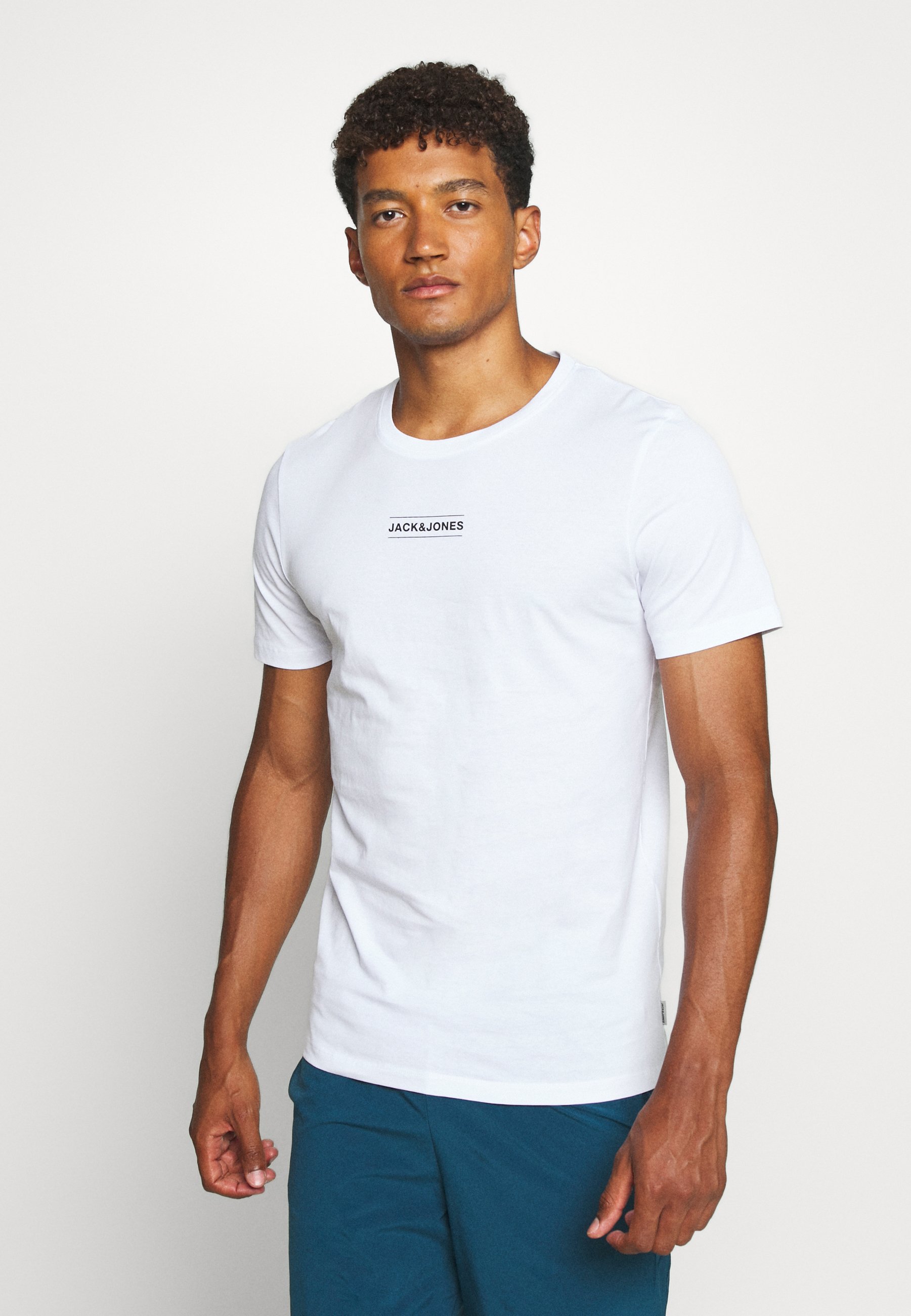 Jack & Jones JCOTULIP TEE - T-shirt imprimé - white/blanc