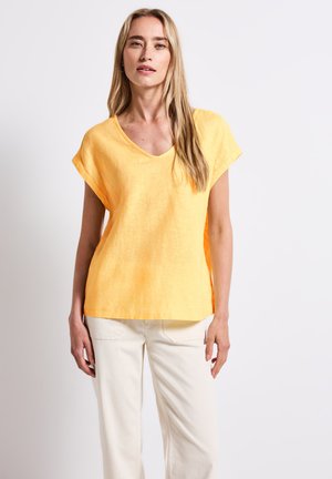 Street One MIT BÄNDERN - T-shirt basic - gelb