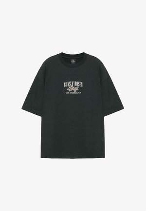 PULL&BEAR, GUNS N´ ROSES T-SHIRT -T-SHIRT - T-shirt imprimé - black