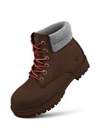 Giesswein LEATHER MERINO BOOT - Boots à talons - dunkelbraun
