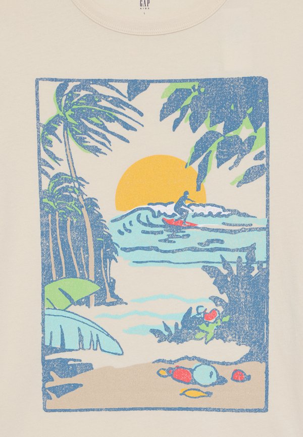 APRIL BOYS - Print T-shirt - chino2