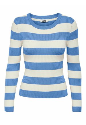 GESTREIFTER LANGARM PLUM - Pullover - blau