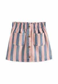 Next REGULAR FIT -  STRIPE - Jupe trapèze - denim pink