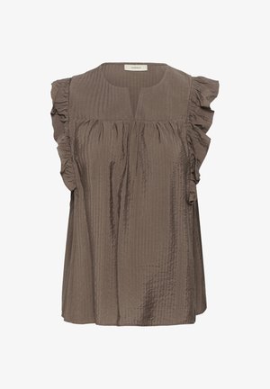 InWear, HILLARYIW SHORT SLEEVE - Bluse - coffee quartz