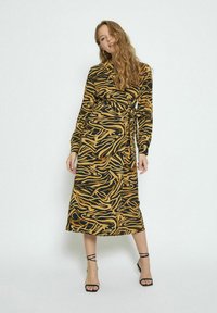 Desires FAITH LONG SLEEVE MIDI - Freizeitkleid - black print