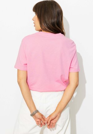 Promod, T-SHIRT À MESSAGE FRESH - T-shirt imprimé - imprimé rose