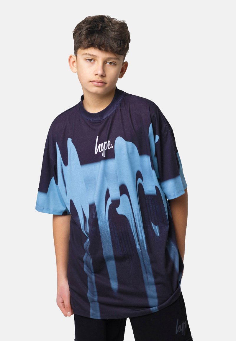 Hype T-shirt print lichtblauw