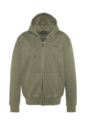 FADED-EFFECT HOODIE - Sweatjakke - kaki