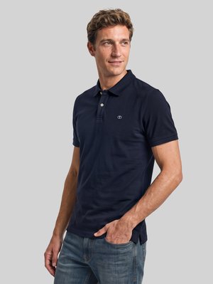 TOM TAILOR, BASIC POLO WITH CONTRAST - Polo - sky captain blue