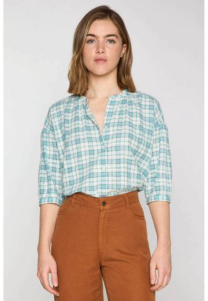 Maison 123 BELLE CARREAUX - Blouse - turquoise