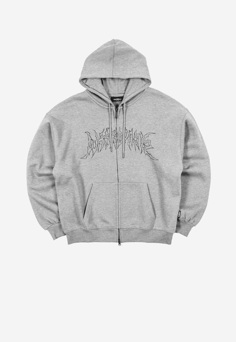 Wasted Paris Sweater met rits grijs