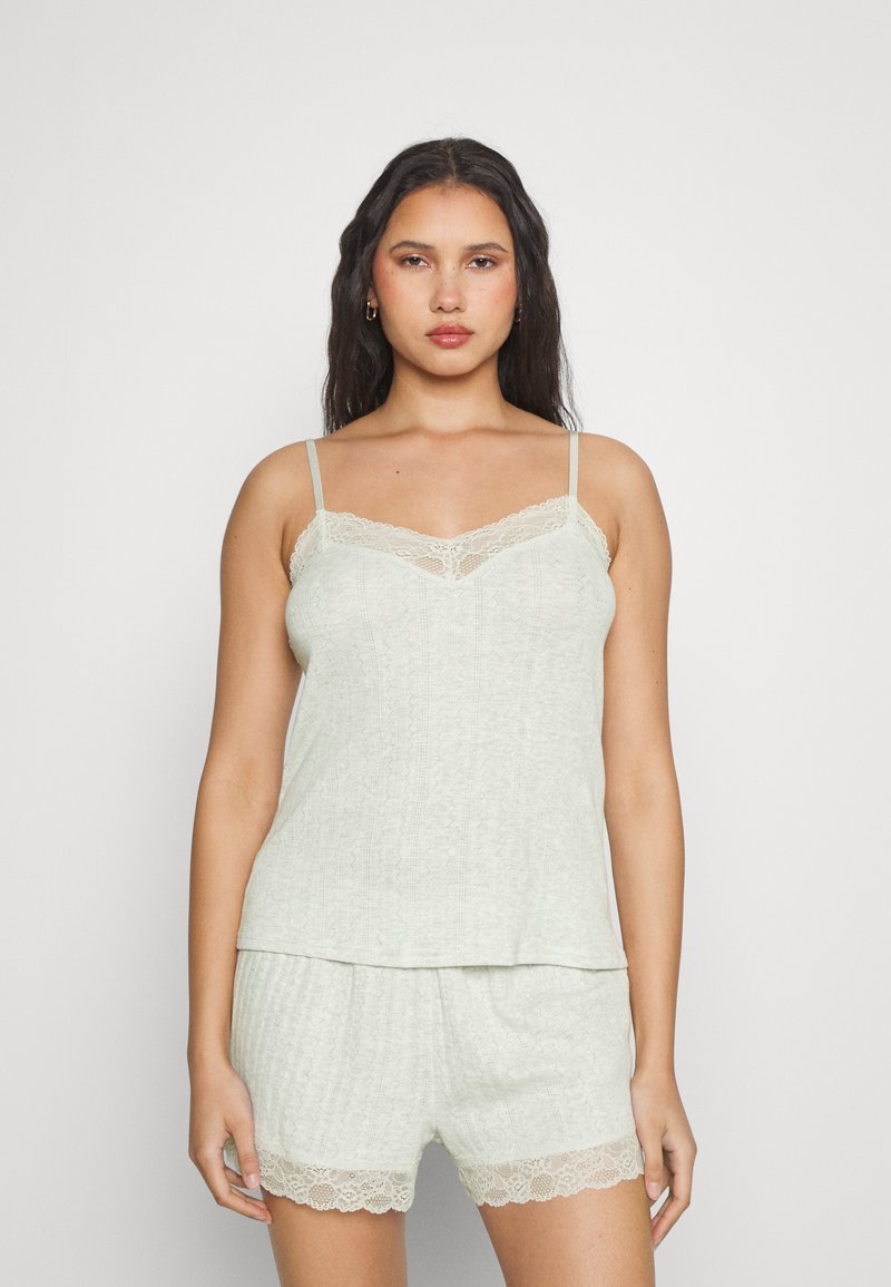 Hunkemöller CAMI POINTELLE Pyjama top light grey Zalando.ie