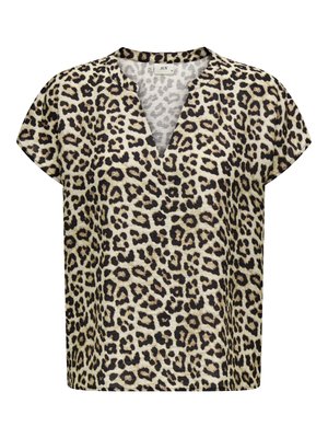 JDY, JDYLION LIFE S/S TOP WVN NOOS - Pluus - pumice stone
