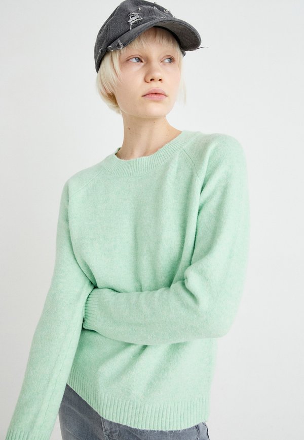 VMDOFFY LS O-NECK NOOS - Jumper - hellgrün3