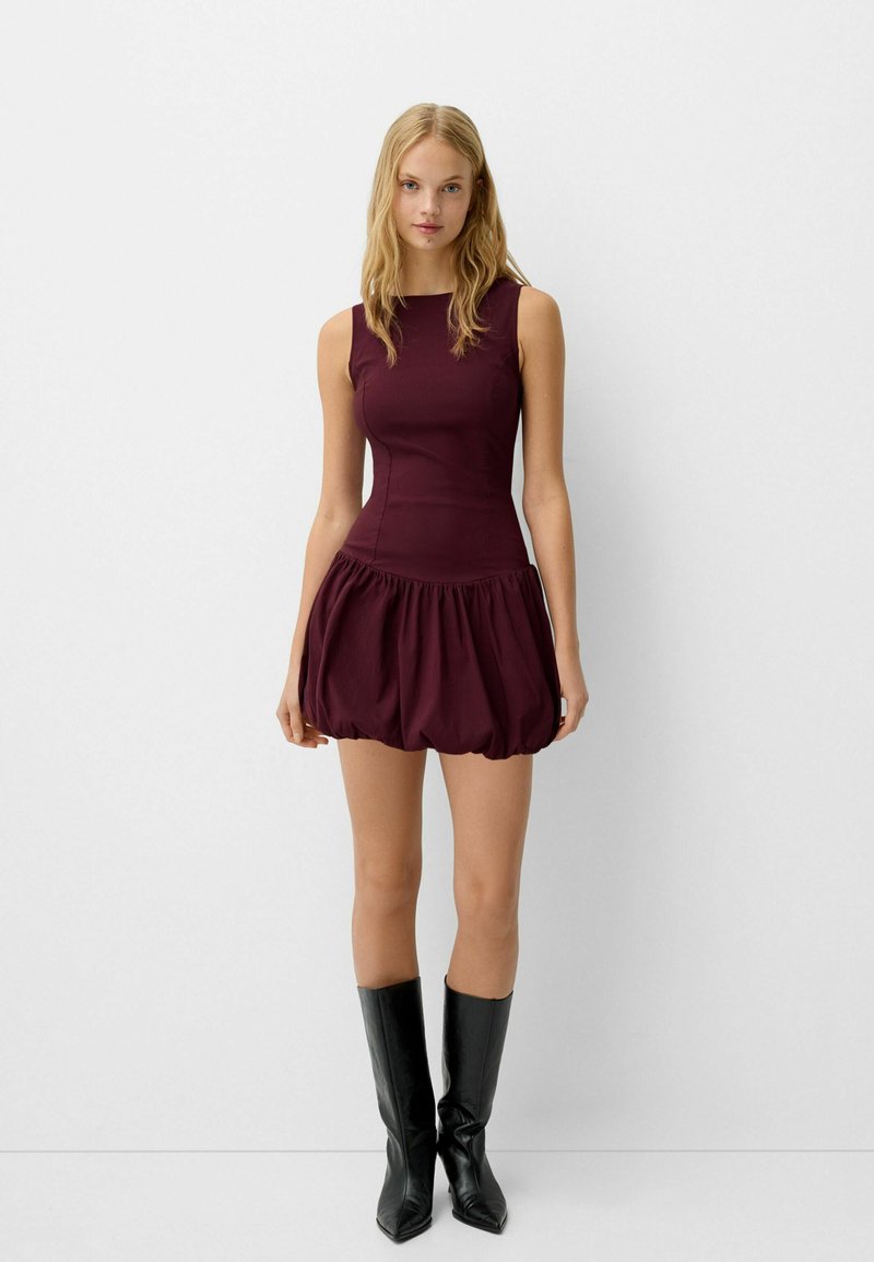 Bershka Jurk bordeauxrood