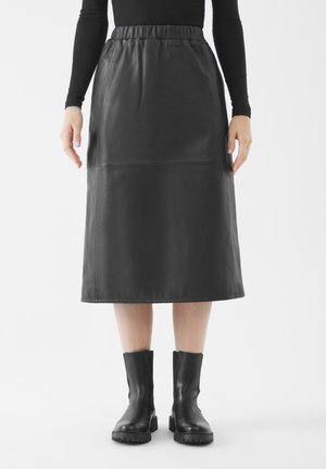 ELASTICATED WAIST  - A-lijn rok - schwarz