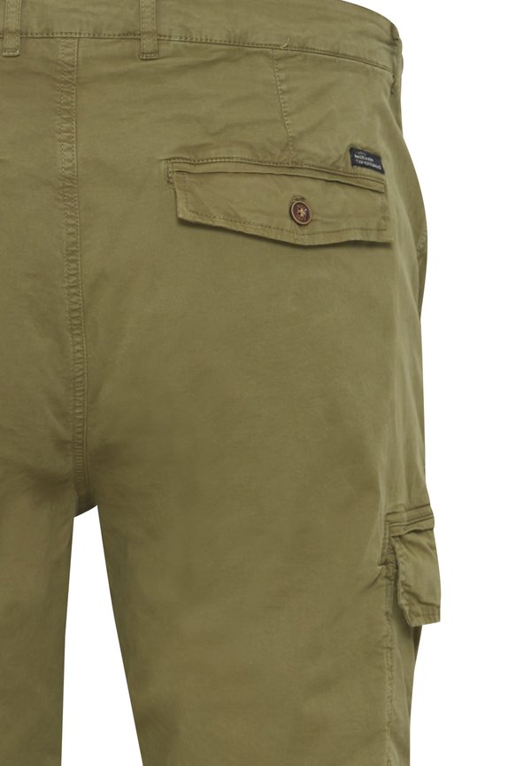 BHNAN REGULAR FIT ELASTIC CUFFS - Cargo trousers - martini olive3