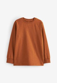 Next 4 PACK LONG SLEEVE COSY STANDARD - Hosszú ujjú felső - chocolate brown burgundy red tan brown moss green