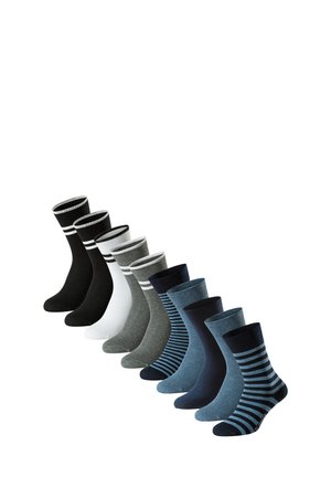 10ER PACK BIRD - Calze - blau/weiß/grau