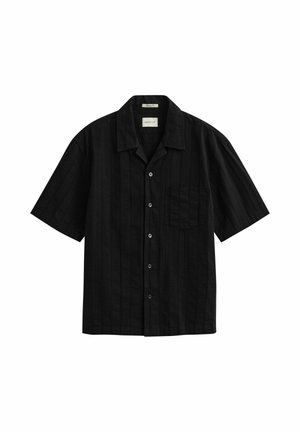 GANT, RELAXED FIT DOBBY STRIPED - Shirt - black