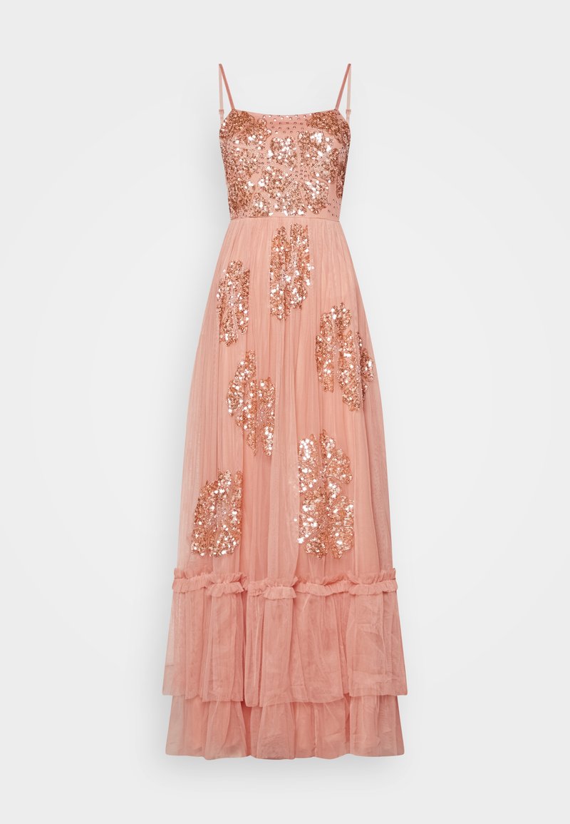 Maya Deluxe FLORAL EMBELLISHED CAMI MAXI DRESS Galajurk burnt amber