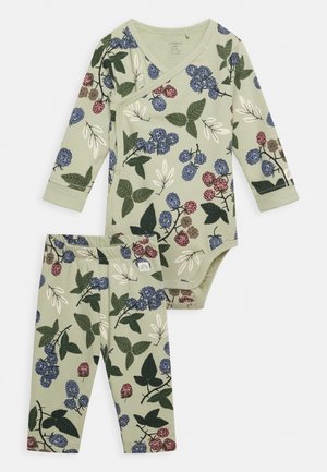 WRAP BLACKBERRIES UNISEX SET - Legging - dusty green