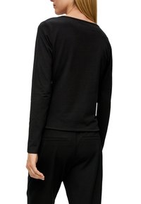 s.Oliver AUS STRETCH - Langarmshirt - schwarz