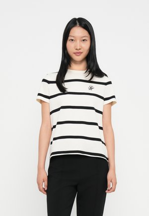 SCRIPT TEE - Paprasti marškinėliai - calico/black
