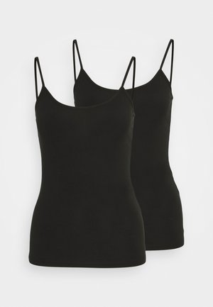 ONLY ONLLOVE SINGLET 2 PACK - Top - black/black