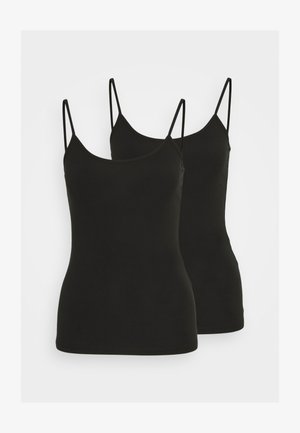 ONLY ONLLOVE SINGLET 2 PACK - Topp - black/black