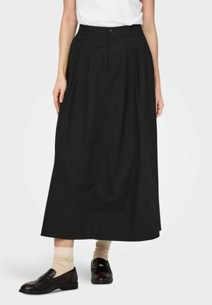 ONLY ONLZORA LONG PLEAT SKIRT - Gonna a campana - black