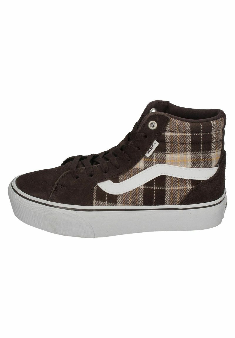 Vans FILMORE HI PLATFORM PLAID Hightop trainers plaid mix brown