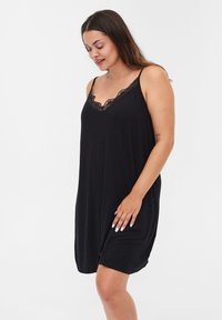 Zizzi - MED KANT - Nightie - black Thumbnail Image 1