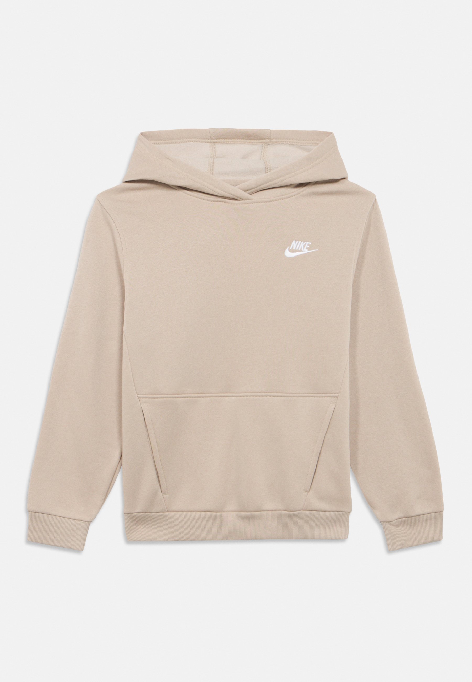 nike swoosh hoodie beige
