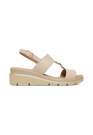 Lasocki, LASOCKI WOMEN'S SANDALS BEIGE - Sandaler m/ kilehæl - beige