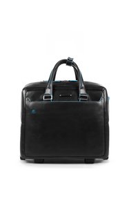 Piquadro BLUE SQUARE 2-ROLLEN BUSINESSTROLLEY LEDER 36 CM LAPTOPFACH - Trolley - black