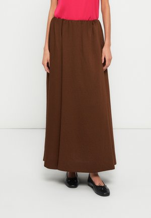 LILOU FULL MAXI - Jupe longue - chocolate brown