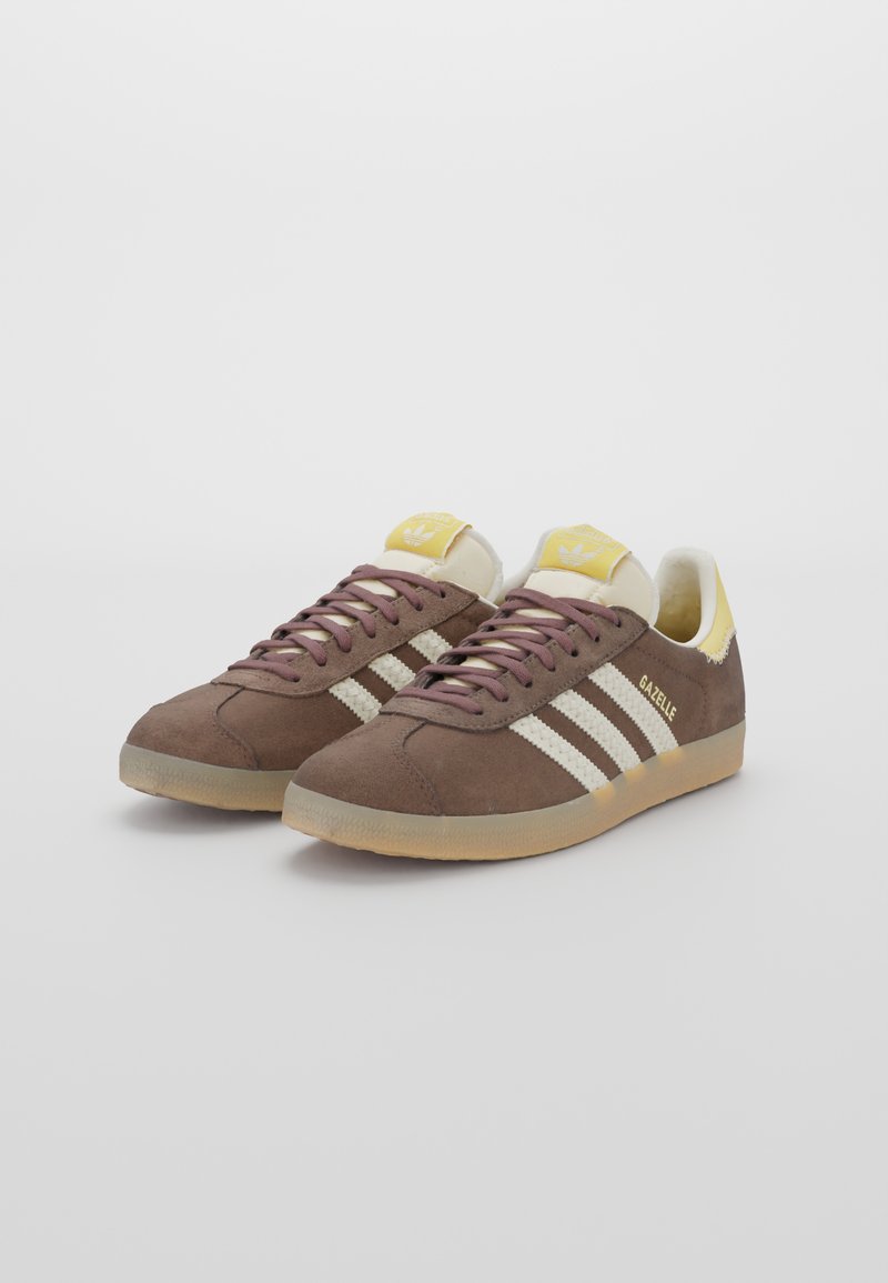 adidas gazelle silver green womens adidas Gazelle Indoor Shoes - Women's - Sand Strata / Preloved Brown / Gum