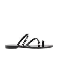 STUDDED FLAT - Infradito - black