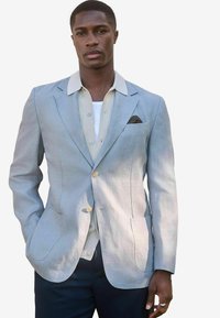 REGULAR FIT SIGNATURE TEXTURED  - Sacou - blue