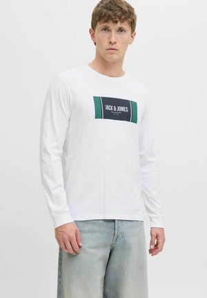 LOGO - Long sleeved top - white