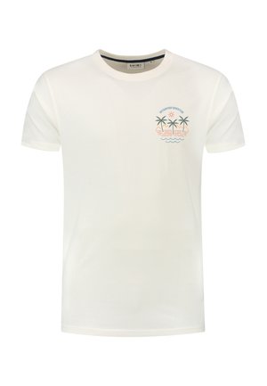 Shiwi Print T-shirt - jet white