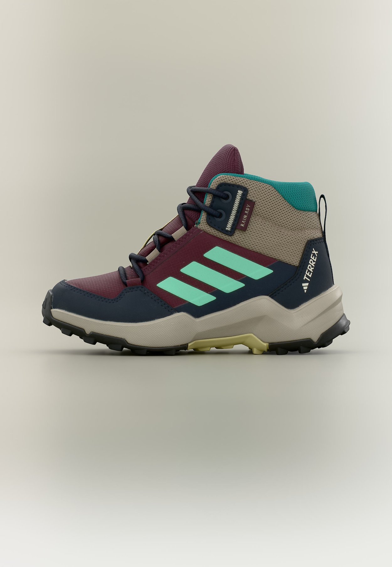 adidas AX4R MID UNISEX - Hiking shoes - maroon/pulse mint/chalky brown