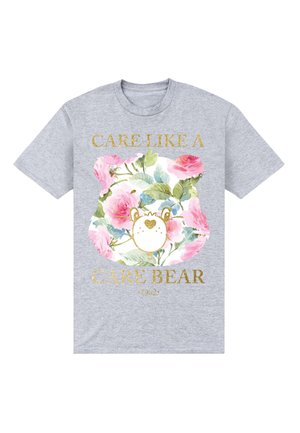 CARE BEARS CARE LIKE A CARE BEAR - T-shirt con stampa - light heather